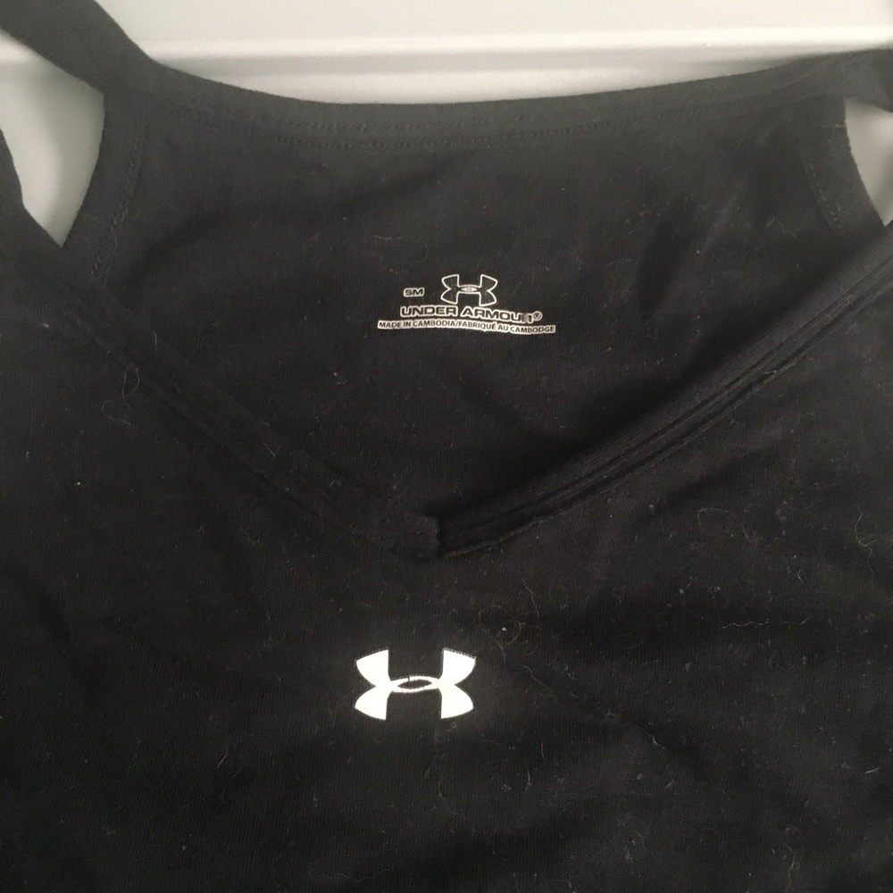 Under Armour black workout top